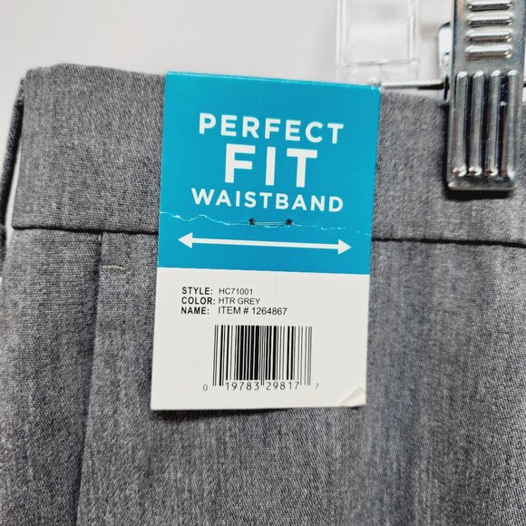 Haggar Dress pants Mens Straight Fit Premium No Iron Size 40x30 Htr Grey - Picture 5 of 14
